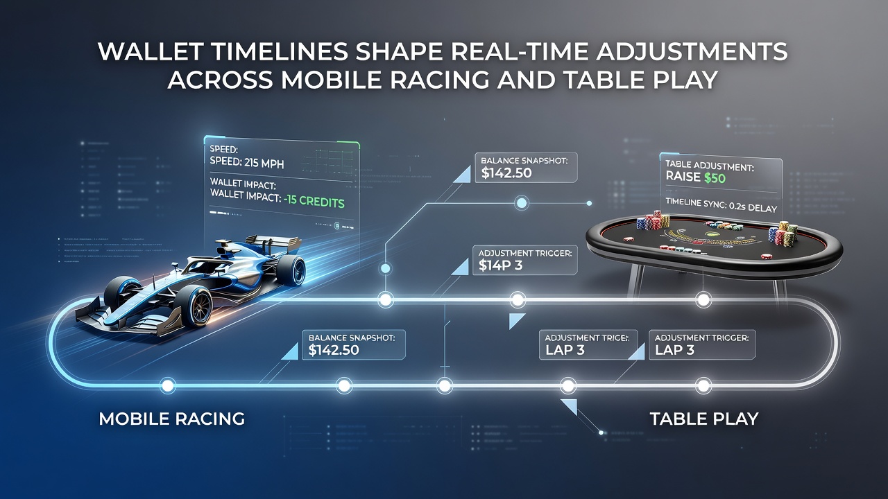 Casino table game screen with real-time wallet adjustments during live dealer play